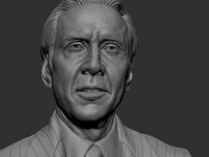 Nicolas Cage 3D-printmodel