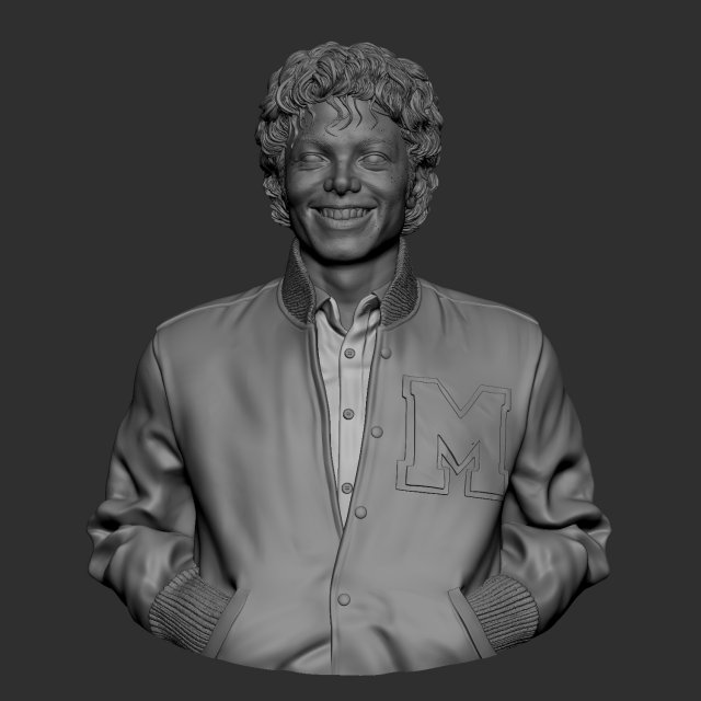 本格派ま！ jewerly Jackson Michael 3D 3DExport Man in Model Print その他