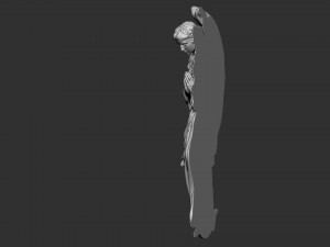 Angel Bas-Relief 1 Model Cetak 3D