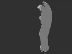 Angel Bas-Relief 1 3D Print Model
