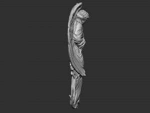 Angel Bas-Relief 1 Model Cetak 3D