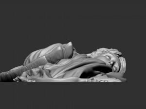Angel Bas-Relief 1 Model Cetak 3D