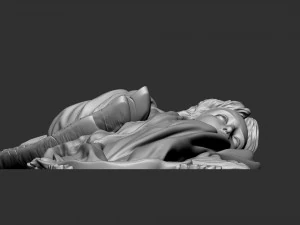 Angel Bas-Relief 1 3D Print Model