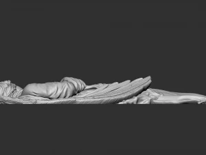 Angel Bas-Relief 1 3D Print Model