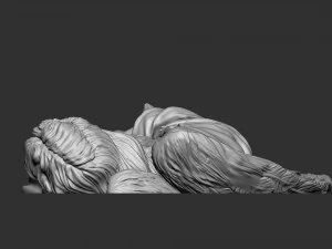 Angel Bas-Relief 1 3D Print Model
