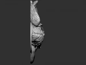 Angel Bas-Relief 2 3D Print Model
