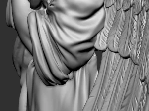 Angel Bas-Relief 2 3D Print Model