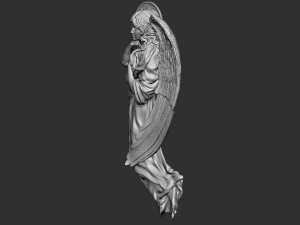 Angel Bas-Relief 2 3D Print Model