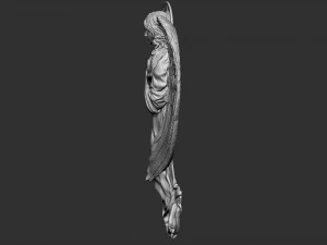 Angel Bas-Relief 2 3D Print Model