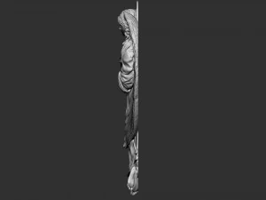 Angel Bas-Relief 2 3D Print Model