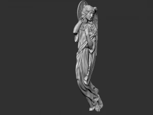 Angel Bas-Relief 2 3D Print Model