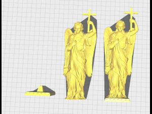 Angel statue 01 3D Print Model