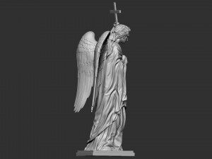 Angel statue 01 3D प्रिंट मॉडल