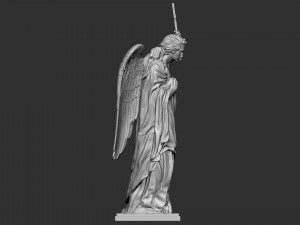Angel statue 01 3D प्रिंट मॉडल
