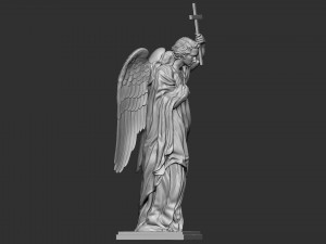 Angel statue 01 3D प्रिंट मॉडल