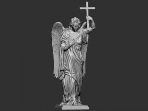 Angel statue 01 3D प्रिंट मॉडल