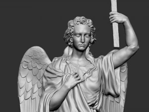 Angel statue 01 3D Print Model