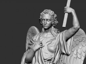 Angel statue 01 3D प्रिंट मॉडल