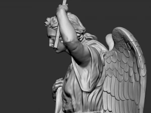 Angel statue 01 3D Print Model