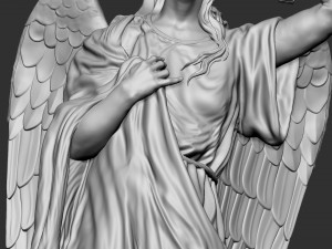 Angel statue 01 3D प्रिंट मॉडल