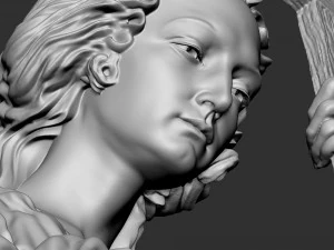 Angel statue 01 3D Print Model