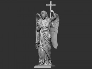 Angel statue 01 3D प्रिंट मॉडल