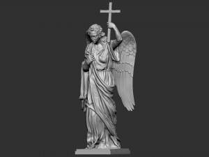 Angel statue 01 3D प्रिंट मॉडल