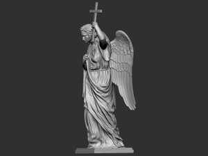 Angel statue 01 3D प्रिंट मॉडल