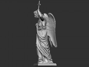 Angel statue 01 3D प्रिंट मॉडल