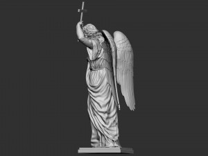 Angel statue 01 3D प्रिंट मॉडल