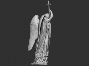 Angel statue 02 3D Print Model