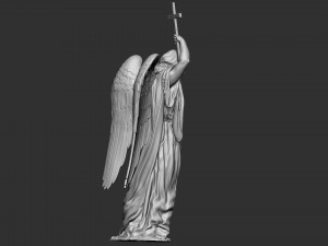 Angel statue 02 3D Baskı Modeli