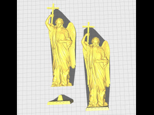 Angel statue 02 3D Baskı Modeli