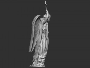 Angel statue 02 3D Baskı Modeli