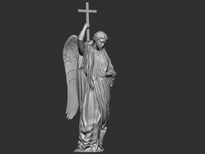 Angel statue 02 3D Baskı Modeli
