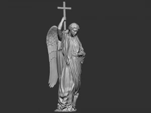 Angel statue 02 3D Print Model