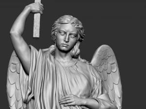 Angel statue 02 3D Print Model