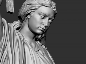 Angel statue 02 3D Baskı Modeli