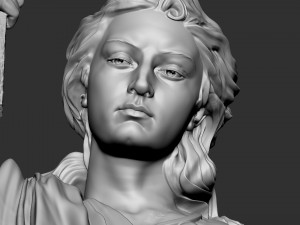 Angel statue 02 3D Baskı Modeli