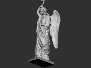 Angel statue 02 3D Baskı Modeli