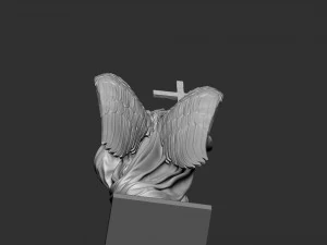 Angel statue 02 3D Print Model