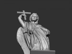 Angel statue 02 3D Print Model