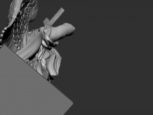 Angel statue 02 3D Baskı Modeli