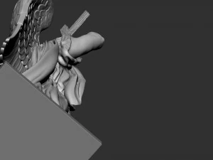 Angel statue 02 3D Print Model