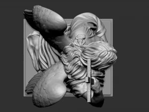 Angel statue 02 3D Print Model