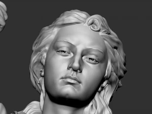 Angel statue 02 3D Print Model