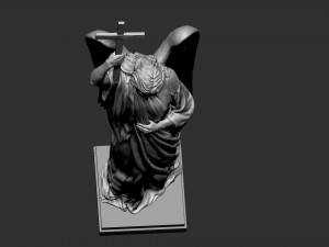 Angel statue 02 3D Baskı Modeli