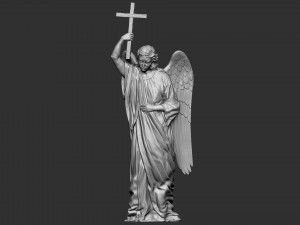 Angel statue 02 3D Baskı Modeli