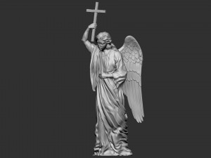 Angel statue 02 3D Baskı Modeli