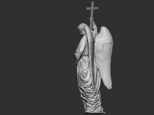 Angel statue 02 3D Baskı Modeli